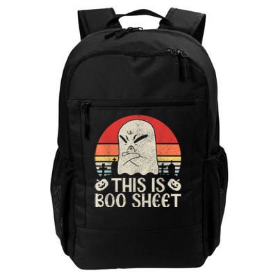 Ghost Retro Halloween Outfit, This Is Boo Sheet Daily Commute Backpack