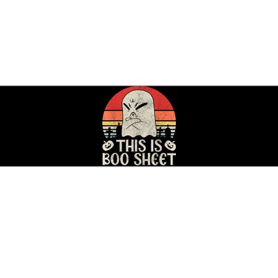 Ghost Retro Halloween Outfit, This Is Boo Sheet Bumper Sticker