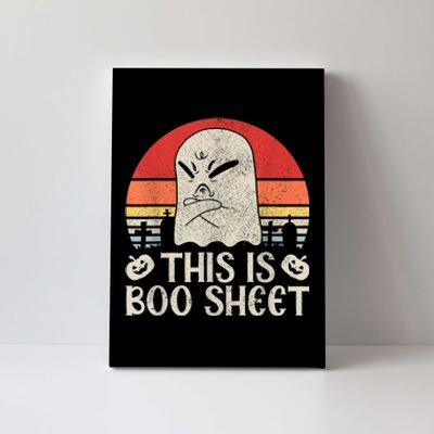 Ghost Retro Halloween Outfit, This Is Boo Sheet Canvas