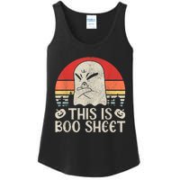 Ghost Retro Halloween Outfit, This Is Boo Sheet Ladies Essential Tank