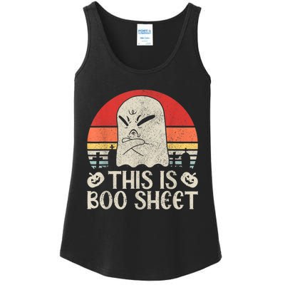 Ghost Retro Halloween Outfit, This Is Boo Sheet Ladies Essential Tank