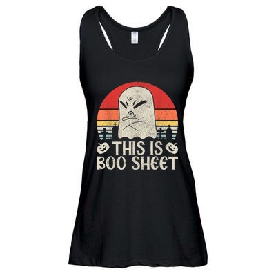 Ghost Retro Halloween Outfit, This Is Boo Sheet Ladies Essential Flowy Tank