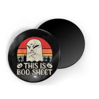 Ghost Retro Halloween Outfit, This Is Boo Sheet Magnet