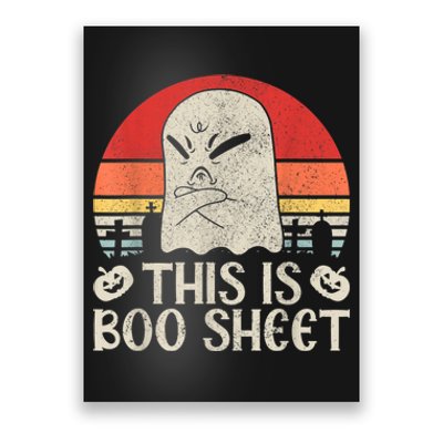 Ghost Retro Halloween Outfit, This Is Boo Sheet Poster