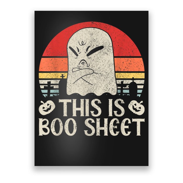 Ghost Retro Halloween Outfit, This Is Boo Sheet Poster