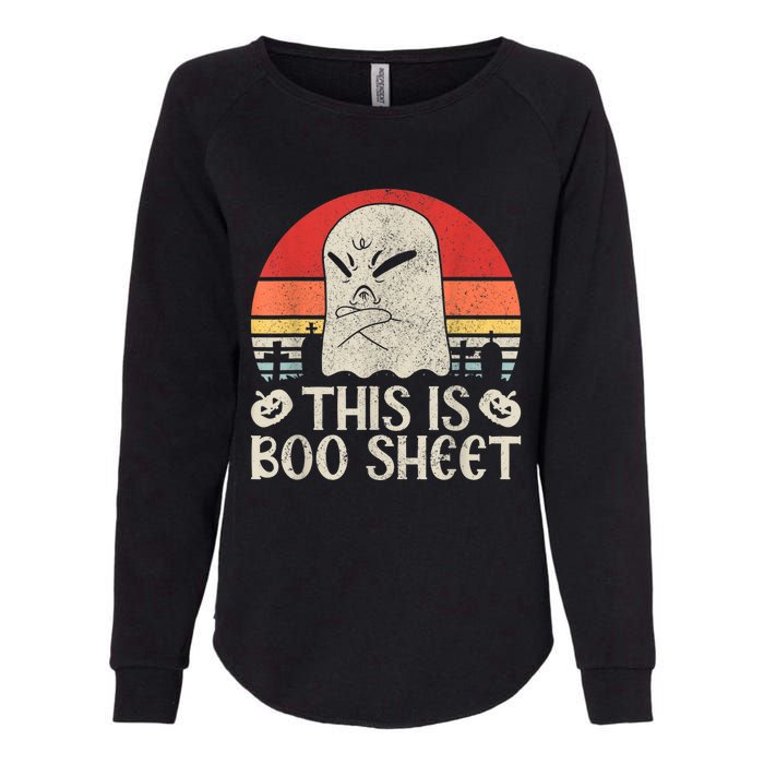 Ghost Retro Halloween Outfit, This Is Boo Sheet Womens California Wash Sweatshirt