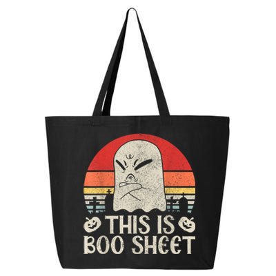 Ghost Retro Halloween Outfit, This Is Boo Sheet 25L Jumbo Tote