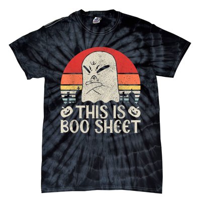 Ghost Retro Halloween Outfit, This Is Boo Sheet Tie-Dye T-Shirt