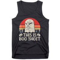 Ghost Retro Halloween Outfit, This Is Boo Sheet Tank Top