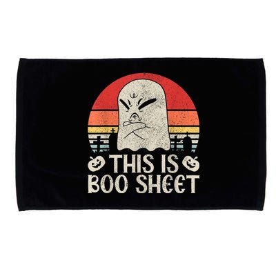 Ghost Retro Halloween Outfit, This Is Boo Sheet Microfiber Hand Towel