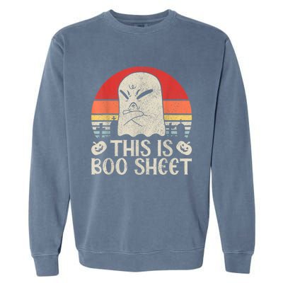 Ghost Retro Halloween Outfit, This Is Boo Sheet Garment-Dyed Sweatshirt