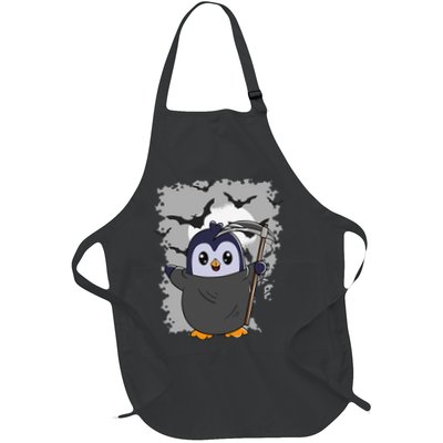 Grim Reaper Halloween Spooky Penguin Halloween Penguin Apron