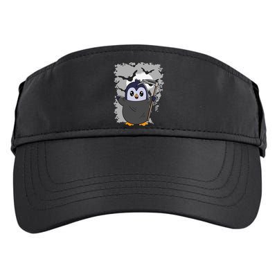 Grim Reaper Halloween Spooky Penguin Halloween Penguin Adult Drive Performance Visor