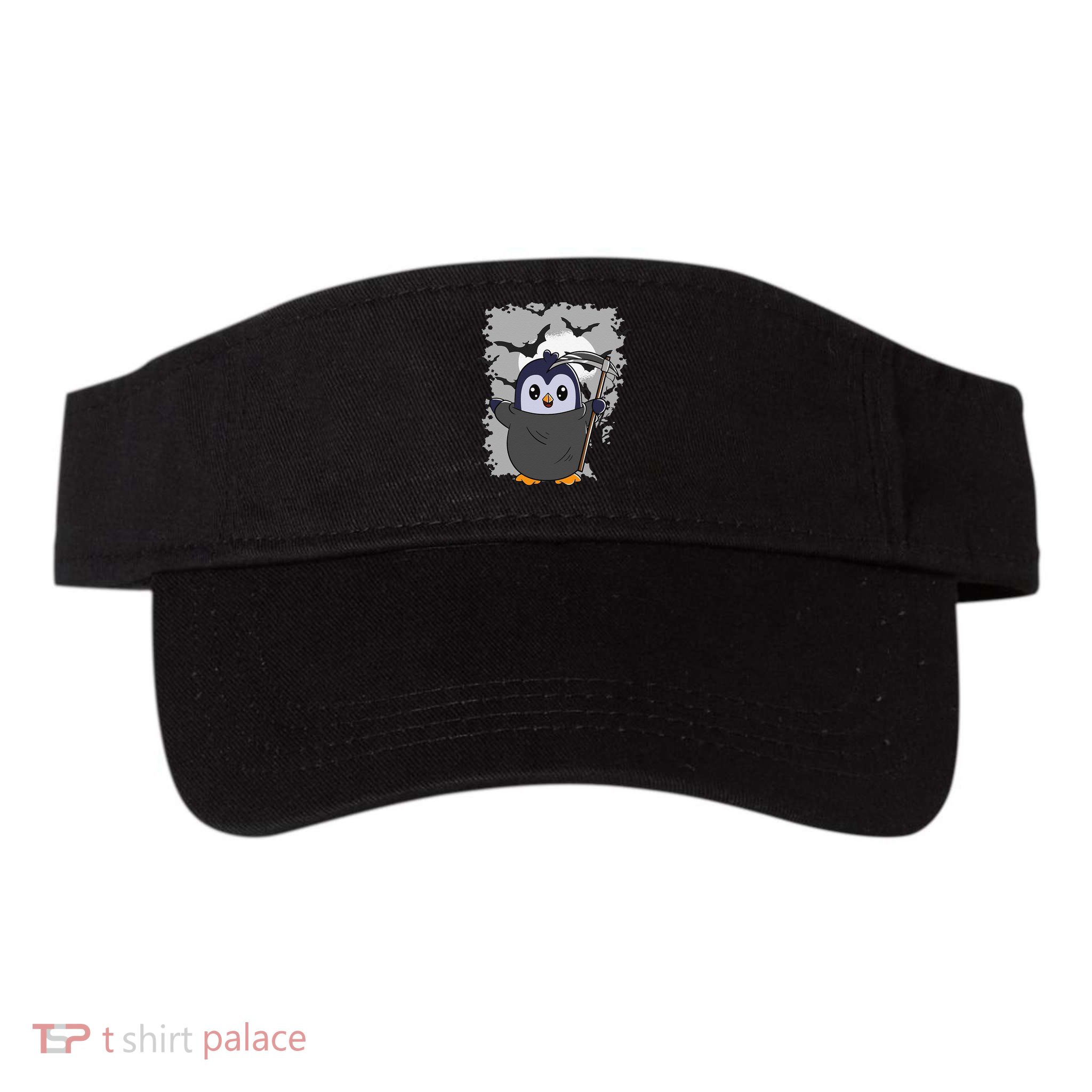 Grim Reaper Halloween Spooky Penguin Halloween Penguin Visor