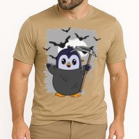 Grim Reaper Halloween Spooky Penguin Halloween Penguin Cooling Performance Crew T-Shirt