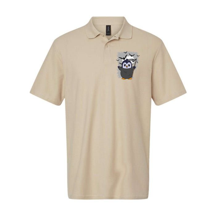 Grim Reaper Halloween Spooky Penguin Halloween Penguin Polo