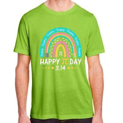 Gift Rainbow Happy Pi Day Mathematic Math Teacher Adult ChromaSoft Performance T-Shirt