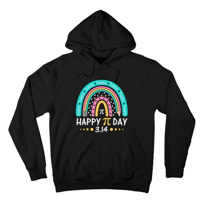 Gift Rainbow Happy Pi Day Mathematic Math Teacher Hoodie