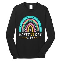 Gift Rainbow Happy Pi Day Mathematic Math Teacher Long Sleeve Shirt