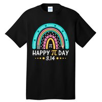 Gift Rainbow Happy Pi Day Mathematic Math Teacher Tall T-Shirt