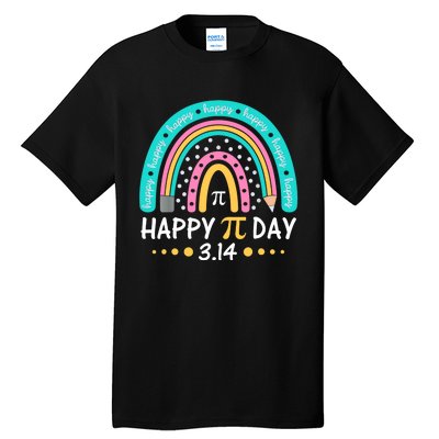 Gift Rainbow Happy Pi Day Mathematic Math Teacher Tall T-Shirt