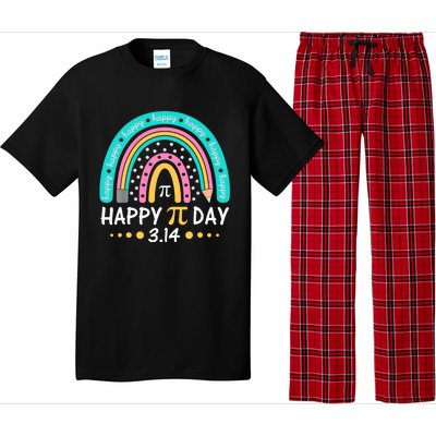 Gift Rainbow Happy Pi Day Mathematic Math Teacher Pajama Set