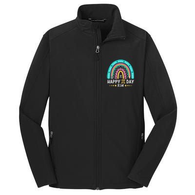 Gift Rainbow Happy Pi Day Mathematic Math Teacher Core Soft Shell Jacket