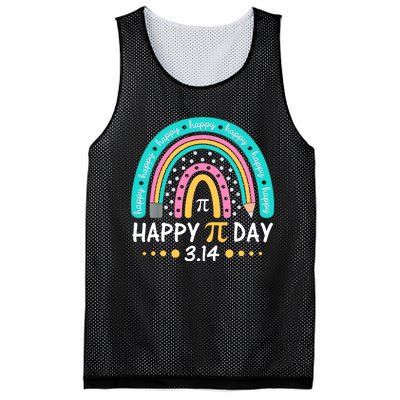 Gift Rainbow Happy Pi Day Mathematic Math Teacher Mesh Reversible Basketball Jersey Tank