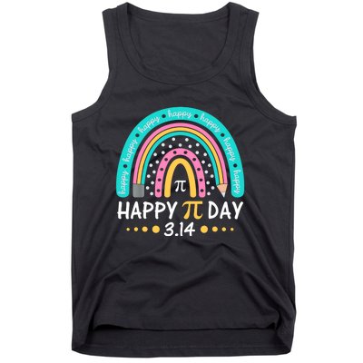 Gift Rainbow Happy Pi Day Mathematic Math Teacher Tank Top