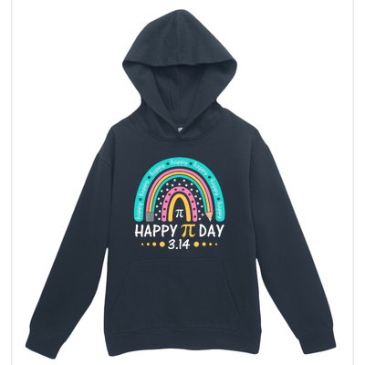 Gift Rainbow Happy Pi Day Mathematic Math Teacher Urban Pullover Hoodie