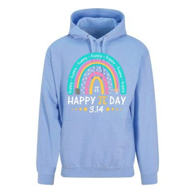 Gift Rainbow Happy Pi Day Mathematic Math Teacher Unisex Surf Hoodie