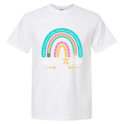 Gift Rainbow Happy Pi Day Mathematic Math Teacher Garment-Dyed Heavyweight T-Shirt