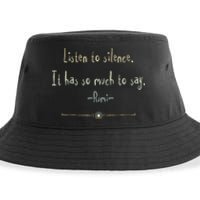 Great Rumi Inspirational Silence Quotes Sustainable Bucket Hat