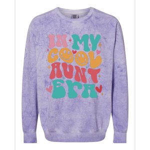 Groovy Retro In My Cool Aunt Era Cool Gifts For Auntie Colorblast Crewneck Sweatshirt