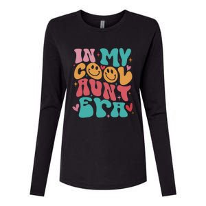 Groovy Retro In My Cool Aunt Era Cool Gifts For Auntie Womens Cotton Relaxed Long Sleeve T-Shirt