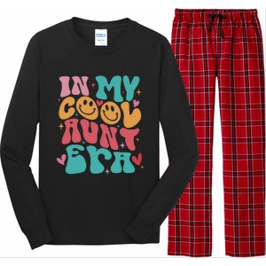 Groovy Retro In My Cool Aunt Era Cool Gifts For Auntie Long Sleeve Pajama Set