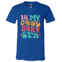 Groovy Retro In My Cool Aunt Era Cool Gifts For Auntie V-Neck T-Shirt