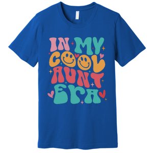 Groovy Retro In My Cool Aunt Era Cool Gifts For Auntie Premium T-Shirt