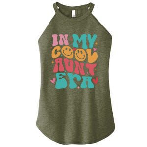 Groovy Retro In My Cool Aunt Era Cool Gifts For Auntie Women's Perfect Tri Rocker Tank