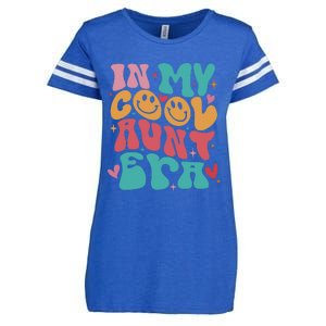 Groovy Retro In My Cool Aunt Era Cool Gifts For Auntie Enza Ladies Jersey Football T-Shirt