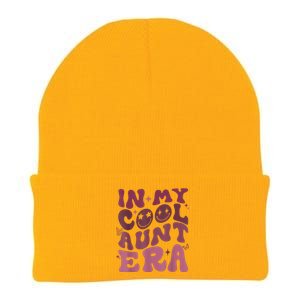 Groovy Retro In My Cool Aunt Era Cool Gifts For Auntie Knit Cap Winter Beanie