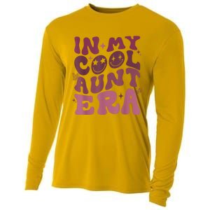 Groovy Retro In My Cool Aunt Era Cool Gifts For Auntie Cooling Performance Long Sleeve Crew