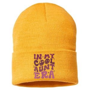 Groovy Retro In My Cool Aunt Era Cool Gifts For Auntie Sustainable Knit Beanie