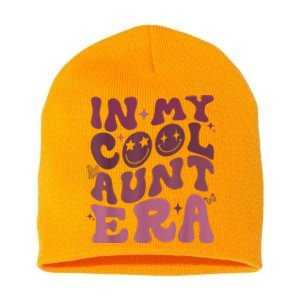 Groovy Retro In My Cool Aunt Era Cool Gifts For Auntie Short Acrylic Beanie