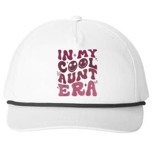 Groovy Retro In My Cool Aunt Era Cool Gifts For Auntie Snapback Five-Panel Rope Hat