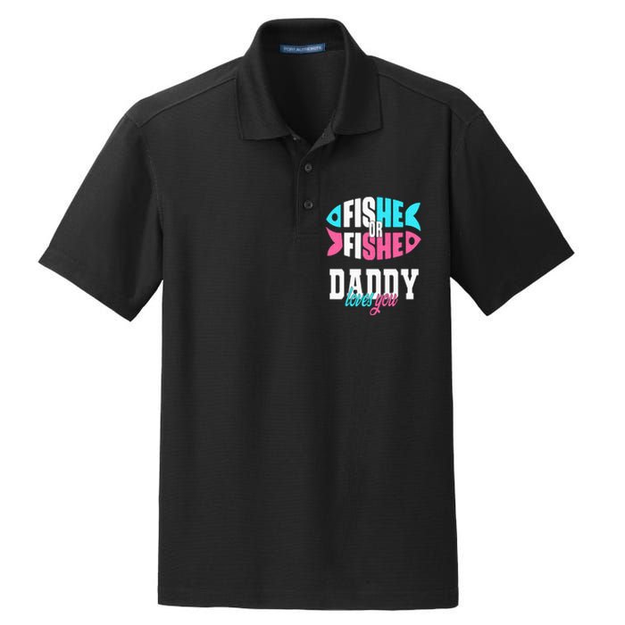 Gender Reveal Ideas Fishe Or Fishe Daddy Loves You Fishing Dry Zone Grid Polo