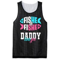 Gender Reveal Ideas Fishe Or Fishe Daddy Loves You Fishing Mesh Reversible Basketball Jersey Tank