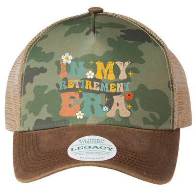 Groovy Retro In My Retiret Era Funny Retired 2025 Legacy Tie Dye Trucker Hat