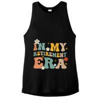 Groovy Retro In My Retiret Era Funny Retired 2025 Ladies PosiCharge Tri-Blend Wicking Tank