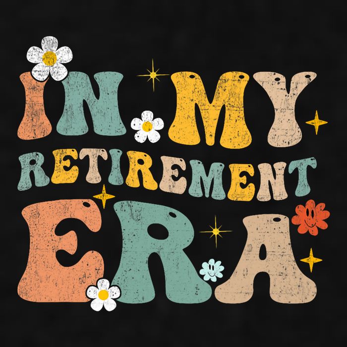 Groovy Retro In My Retiret Era Funny Retired 2025 Ladies PosiCharge Tri-Blend Wicking Tank